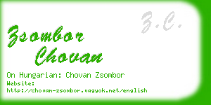 zsombor chovan business card